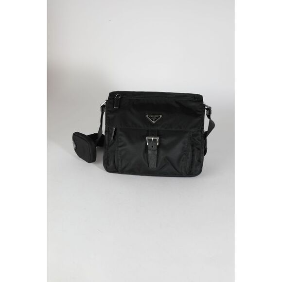 Prada Black Re-Nylon Front Pocket Shoulder Bag - Picture 8 of 8